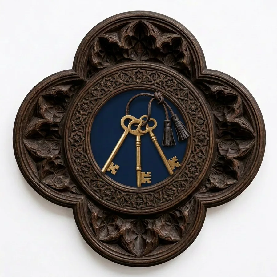 L&rsquo;emblema del sanduq &mdash; le tre chiavi
