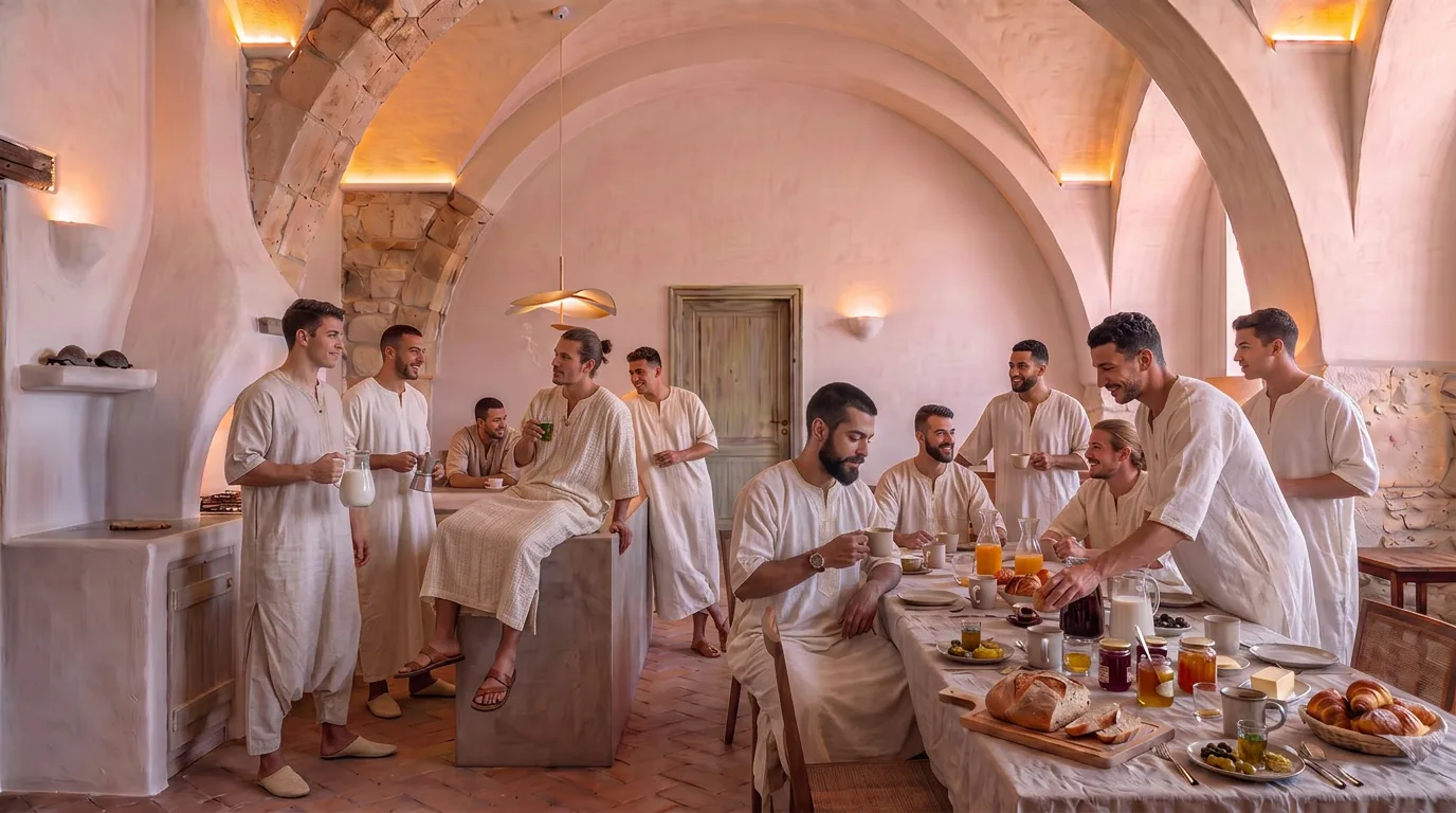 La colazione nella sala a volte